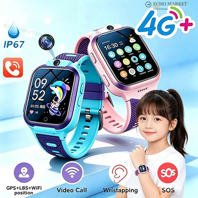 Nuevo reloj inteligente 5G con GPS para niños 2026, llamadas SOS, tarjeta SIM, ubicación y cámara, reloj infantil para niños y niñas
