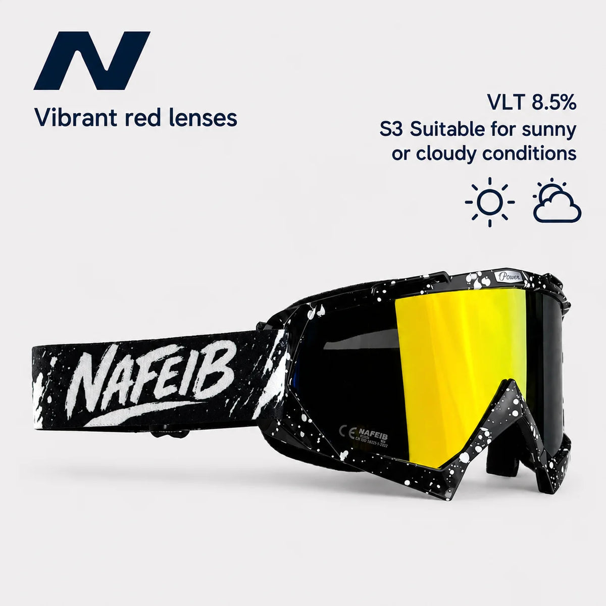 Gafas de esquí, ciclismo, motocicleta, gafas a prueba de viento, UV400, gafas de nieve para snowboard, gafas de esquí para deportes al aire libre de invierno