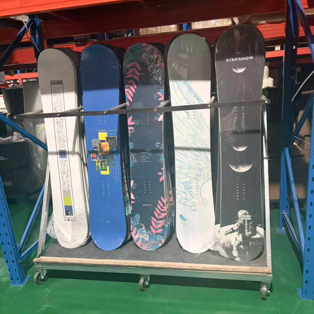 Tabla de snowboard de madera para hombre y mujer, con diseño de doble curvatura, apta para todo tipo de terrenos y para usar en invierno.