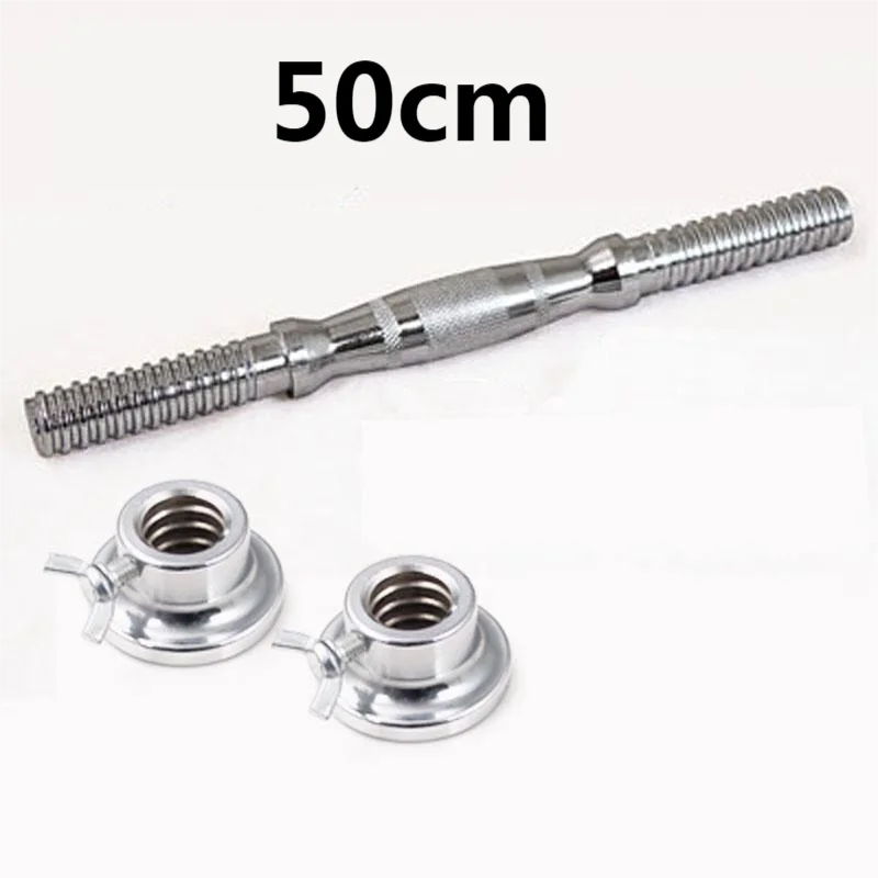 Barras de mancuernas galvanizadas con tuercas, mancuernas roscadas estándar de 25mm, mango de mancuerna para el hogar, gimnasio, Fitness, barras de ejercicio duraderas, 30, 35, 40, 45cm