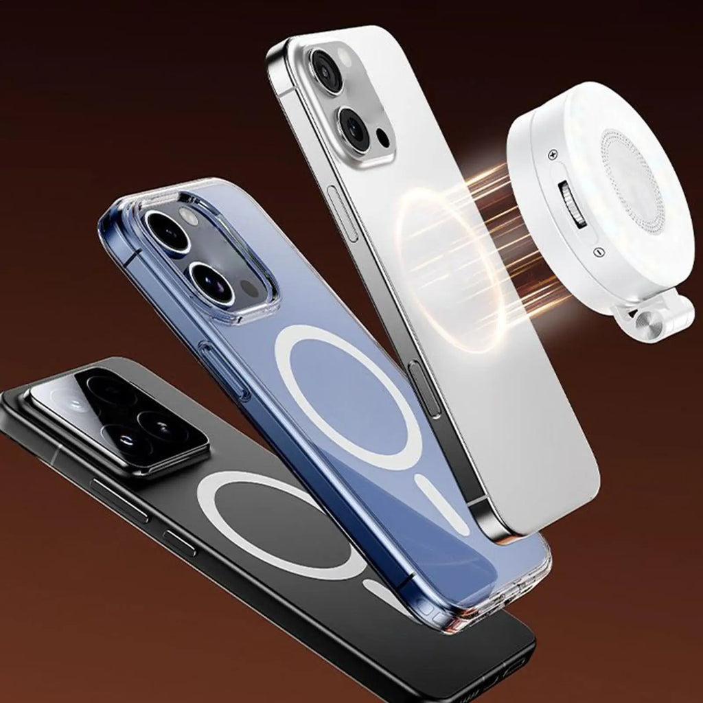 Luz de Selfie para teléfono, luz de relleno magnético para teléfono para grabación de vídeo, 3 modos de iluminación ajustable para maquillaje, cámara web para ordenador portátil