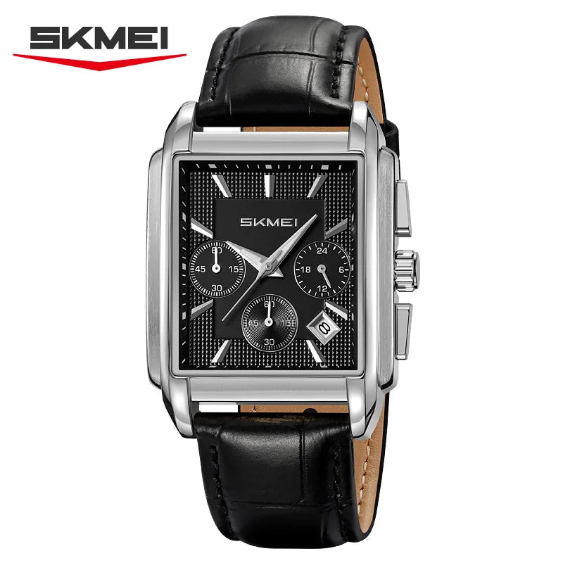 SKMEI 2339 Quartz Watch Fashion Quartz Watches Men's Watch Business Multi-functional Six-hand Watches Waterproof Wristwatch