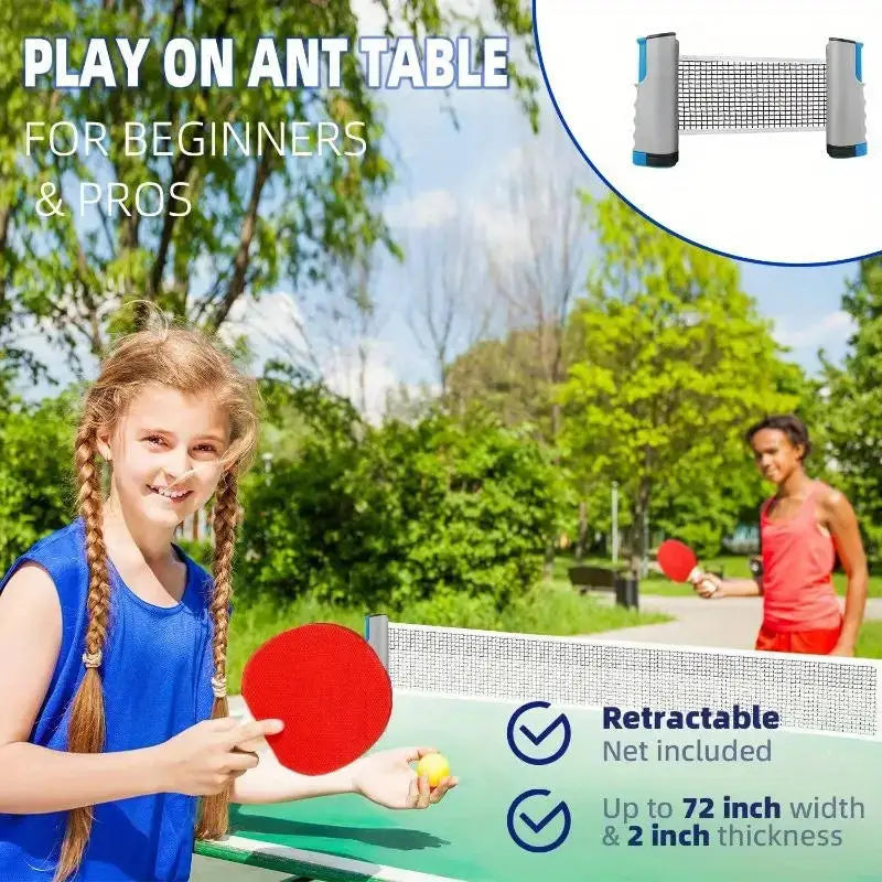 Red de tenis de mesa en cualquier lugar, estante retráctil, repuesto deportivo, poste de Ping Pong, accesorios de ejercicio, equipos