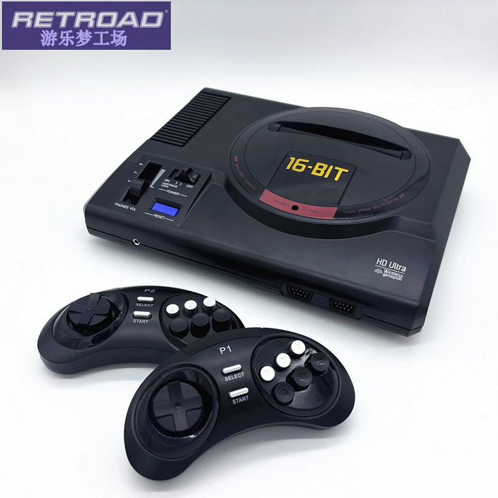 Consola de juegos Retro RETROAD de 16 bits, HD y RCA, 170 juegos, controladores inalámbricos, cartucho de juego Play Genesis/Mega Drive, nueva versión 2025