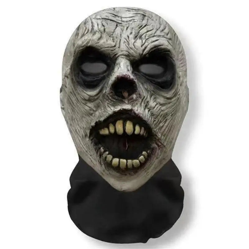 1 unidad de cubrecabeza con estampado de calavera de Halloween, máscara facial transpirable y protectora contra el sol con visibilidad, cubrecabeza para fiestas y festivales