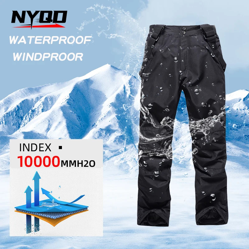 Nuevo Conjunto de Chaqueta y Pantalones de Esquí Térmicos para Invierno, Traje de Snowboard para Hombre, Ropa Abrigada para Moto de Nieve, Overol