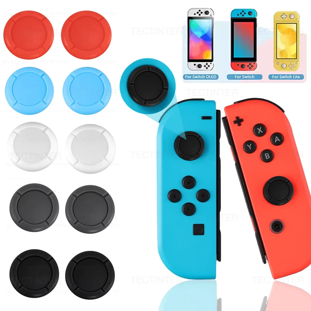 Fundas para palancas de mando Nintendo Switch/OLED/Lite, joystick analógico 3D, botón de repuesto para accesorios de consola NS