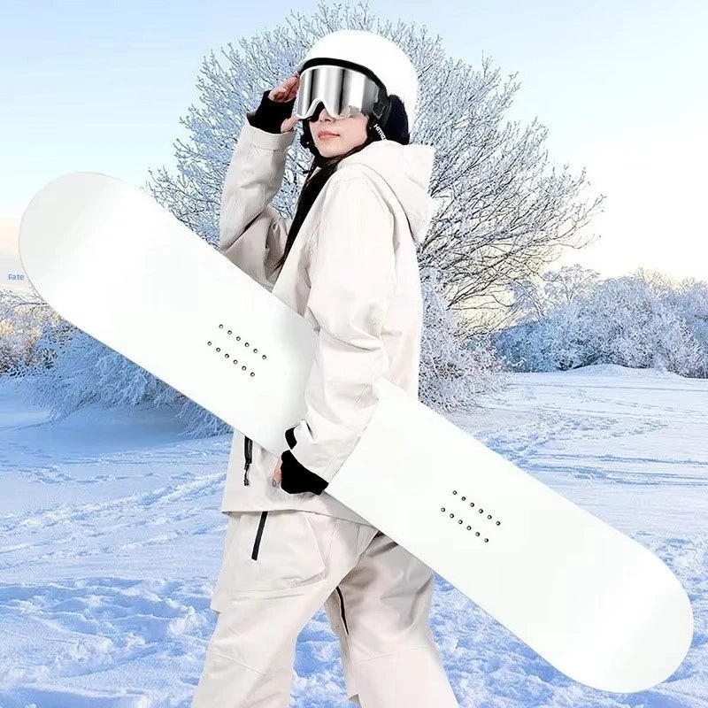 Tabla de Snowboard Champion Endorsement para Adultos, Núcleo de Álamo, Todoterreno, Bidireccional, 150 cm, Grabada, con Soporte para Tabla de Snowboard y Raquetas de Nieve
