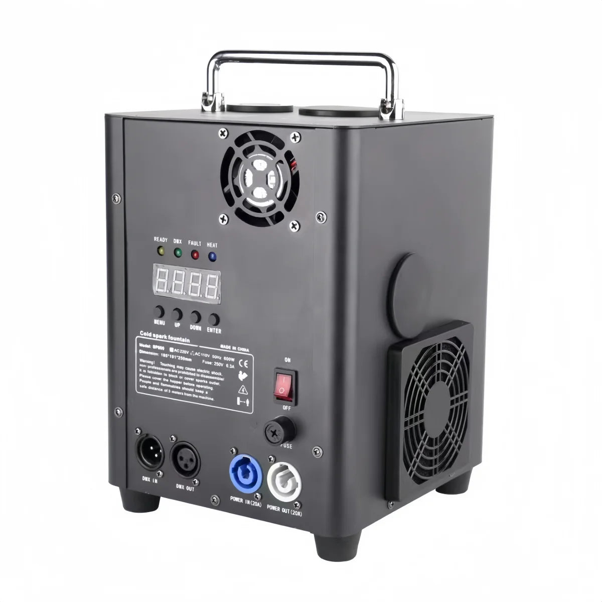 Máquina de chispa fría TI de 700W, máquina de chispa de polvo Ti, control remoto DMX, fuegos artificiales fríos inalámbricos, espectáculo de fiesta de boda, DJ, discoteca, escenario