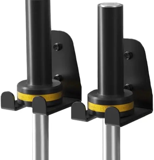 Soporte vertical para barras de pesas de 2 pulgadas, organizador de gimnasio de acero: solución para ahorrar espacio y guardar barras de pesas en el garaje o en el gimnasio de casa.