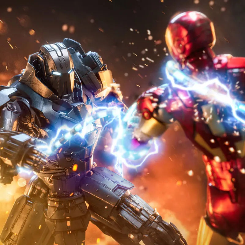 Original ZDTDS Iron Man Tony Stark Whiplash Blacklash Iron Monger MK3 colección de figuras de acción película modelo muñeca juguetes regalos de navidad