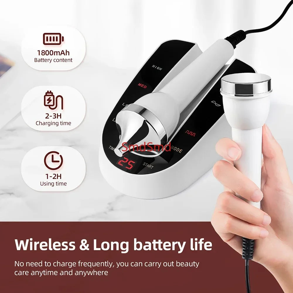 Máquina de Belleza para el Cuidado de la Piel con Ultrasonido, Antienvejecimiento, Masajeador Facial y Ocular de Alta Frecuencia, Dispositivo de Belleza Ultrasónico para Mujeres, SPA