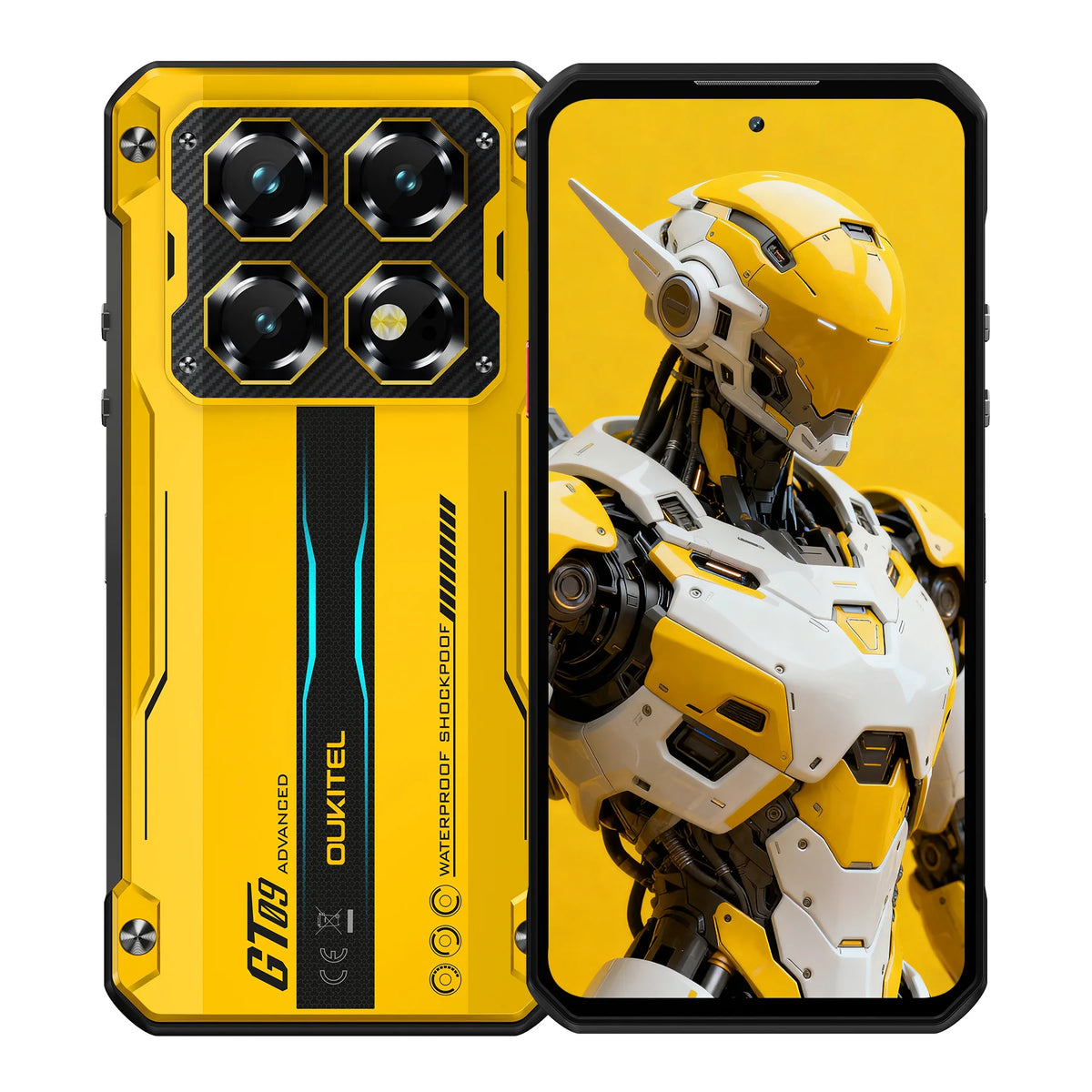 OUKITEL WP60 5G 24GB (8+16)GB+256GB ROM, Pantalla HD+ de 7.2” y 120Hz, Teléfono Inteligente MTK 7025, Teléfono Resistente de 10000mAh, 108MP, Android 15, NFC