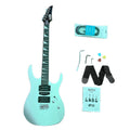 Nuevo Guitarra eléctrica plateada 170, guitarra de práctica para principiantes