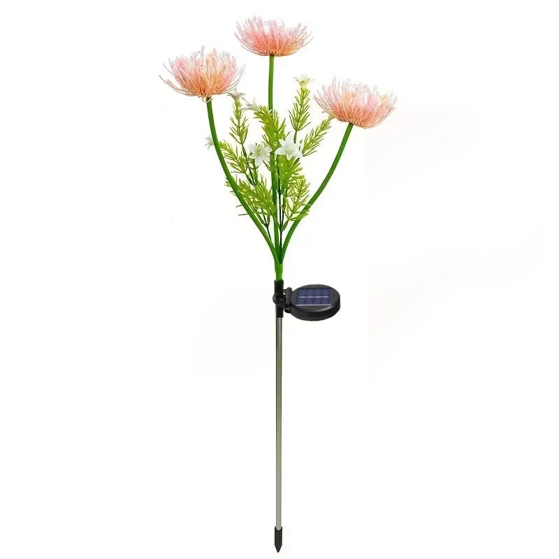 Artificial Flower Solar Lights Party Garden Decor Lawn Lamps for Festival Street Courtyard Atmosphere Decor