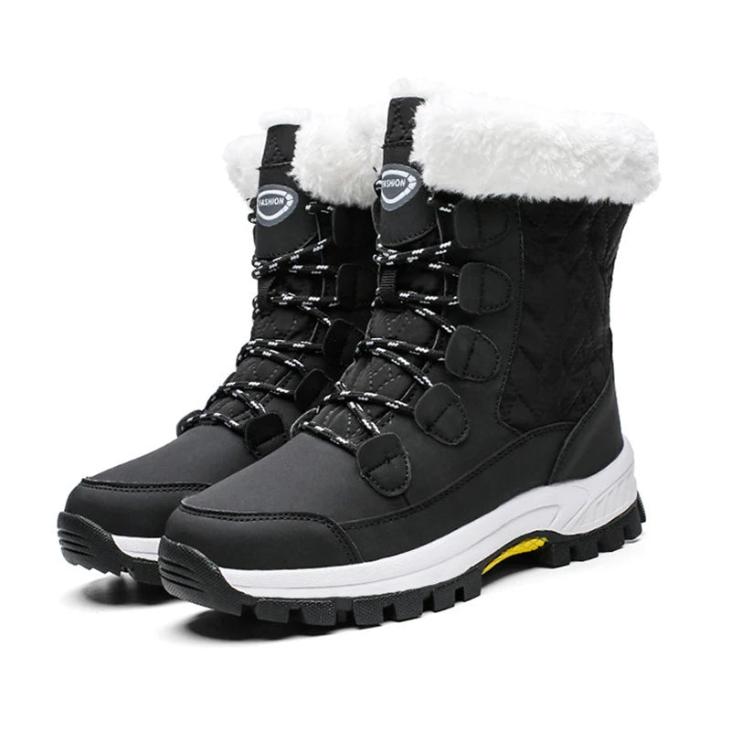 CINESSD Botas De nieve clásicas para Mujer, zapatos cálidos De invierno, zapatos De plataforma hechos a mano, Botas para Mujer, botines hasta el tobillo De Mujer talla 42