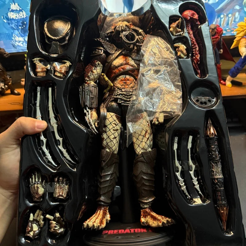 En stock Hc The Fugitive de 2018, figura articulada coleccionable de Scar y Ravager, colección de la serie Predator, estatua.