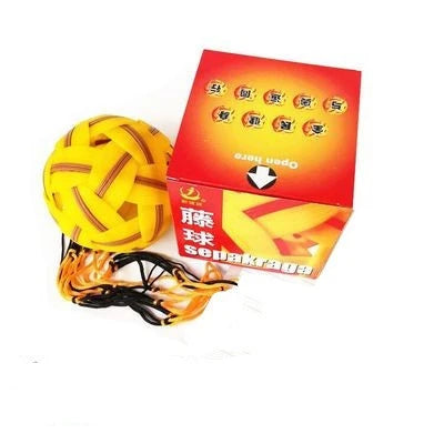Balón de Sepak Takraw de Ratán Sintético Resistente, Balón de Sepakraga, Voleibol, para Deportes al Aire Libre e Interior, Entrenamiento, Competencia