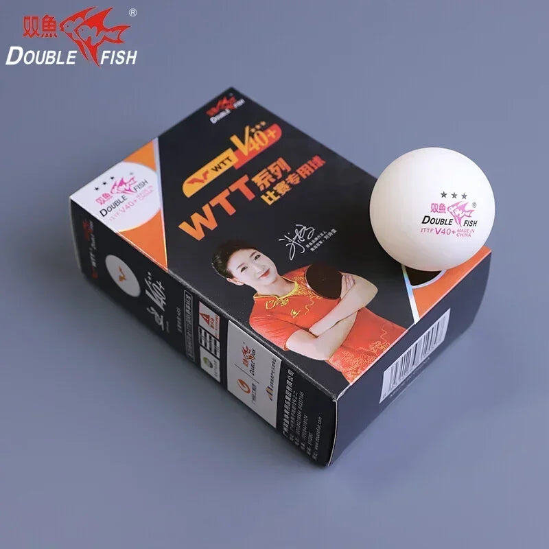 Pelota de tenis de mesa WTT de 3 estrellas, doble pez (pelo oficial WTT), pelotas de Ping Pong originales de 3 estrellas, novedad de 2021/2022/2023/2024