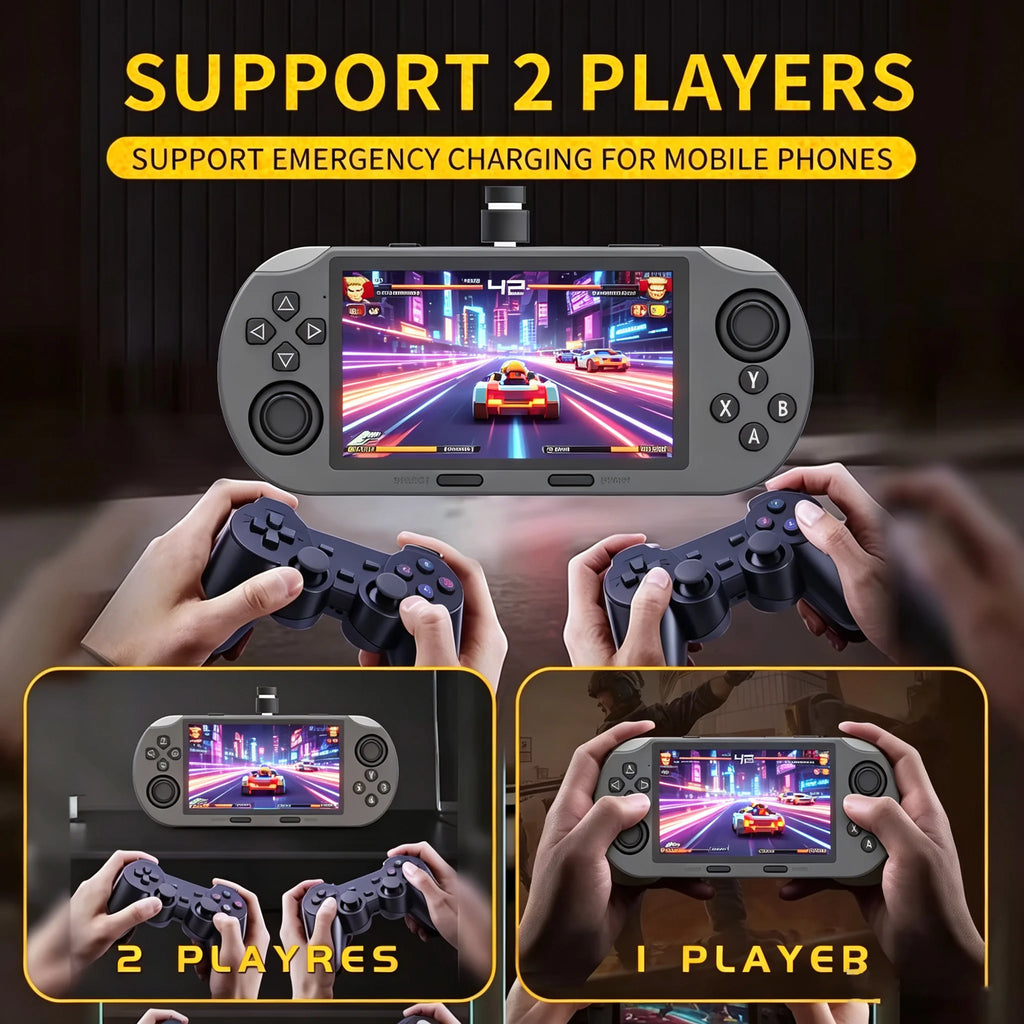 Portable Mini Game Console, 4.5-Inch IPS Screen, over 20,000 Retro Games, Lithium Battery, Lightweight Design, Perfect for Gamin