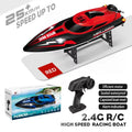 Lancha rápida RC de verano 2.4Ghz 25km/h, barco de carreras a control remoto resistente al agua, juguete acuático para niños, modelo