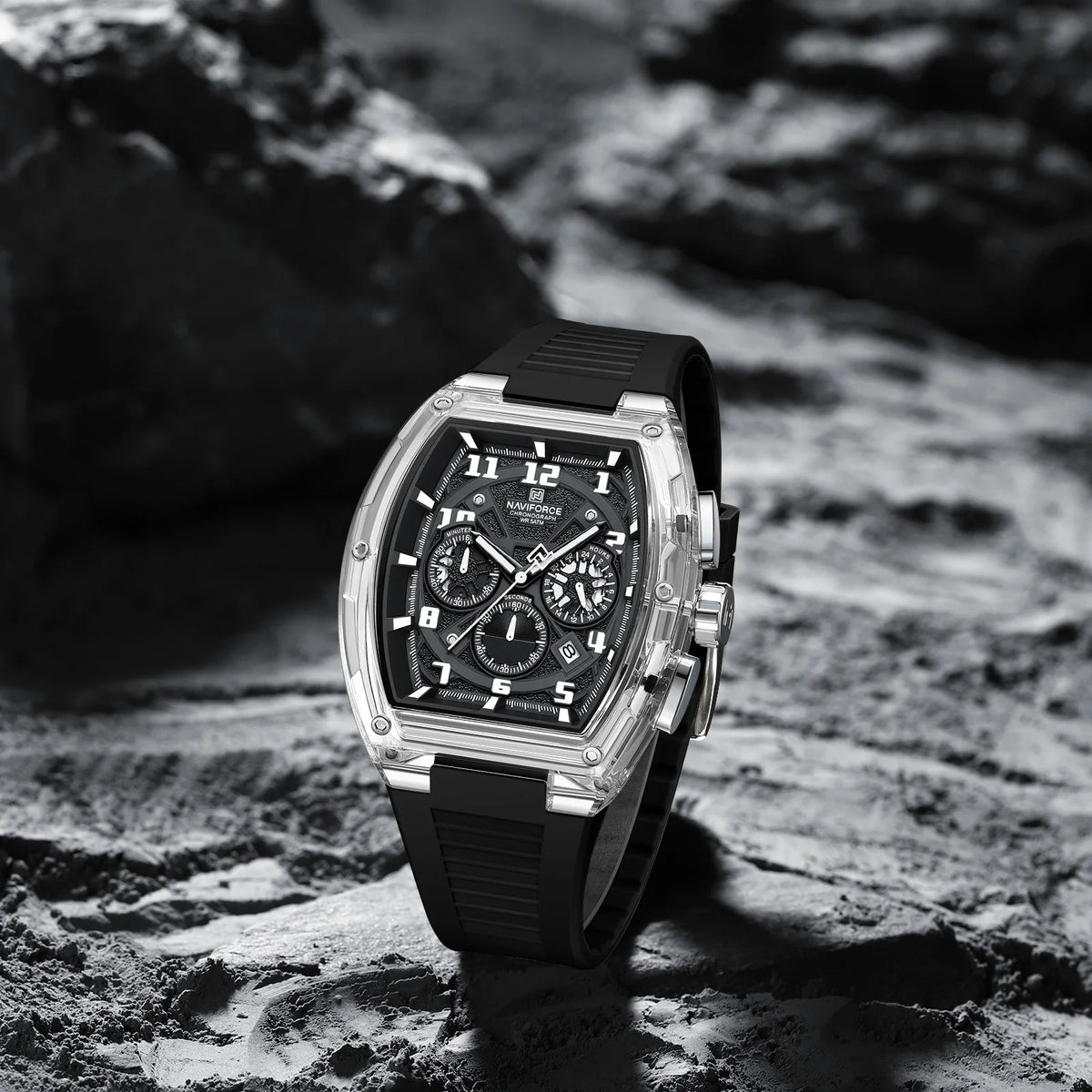 Original NAVIFORCE Men's Trend Sports Multifunctional Chronograph Watch High Quality 50m Waterproof And Shockproof Man Watches