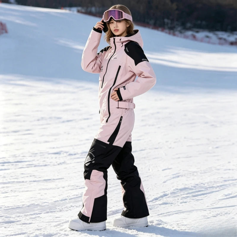 Traje de Esquí Unisex de una Pieza, Modelo 2026, Impermeable, Cálido y Resistente al Viento, para Adultos, para Snowboard, Deportes de Invierno al Aire Libre