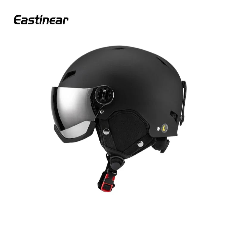 Casco de esquí Horntour, gafas de nieve para hombres en uno, casco de Snowboard antiimpacto para mujeres adultas, casco de seguridad para Snowboard, monopatín y esquí