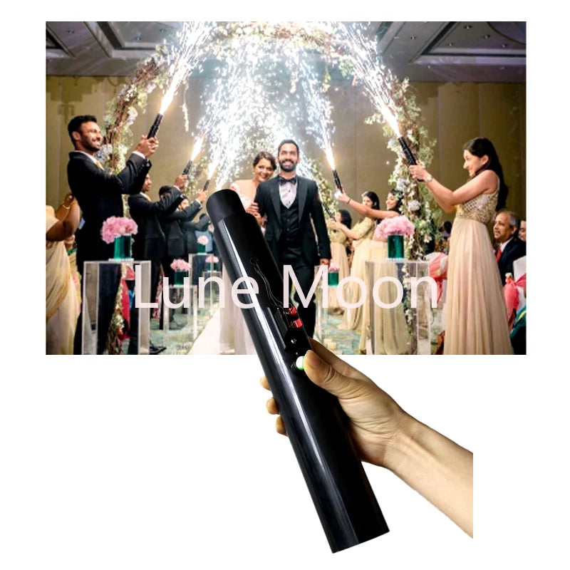 4 unidades de máquina de chispas frías portátil para bodas, lanzador de chispas para la entrada de la pareja, el primer baile y el DJ