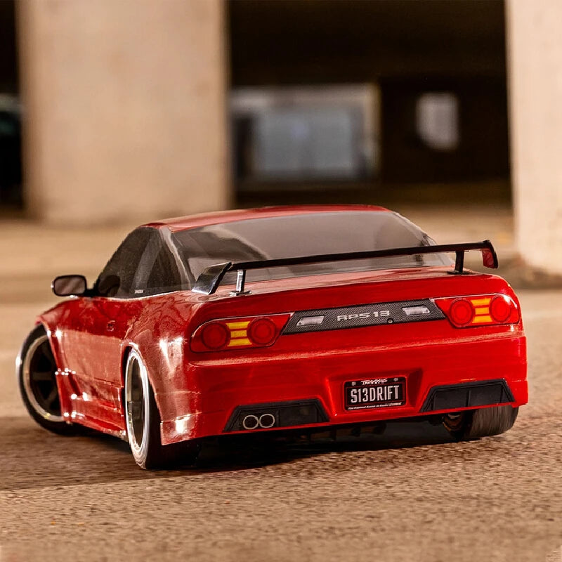Nuevo modelo de coche de control remoto Nissan 240SX a escala 1/10, con tecnología 4-Tec, carrocería con sistema de frenos de pinza, tracción trasera y función de derrape, 105247-4, juguete para adultos.