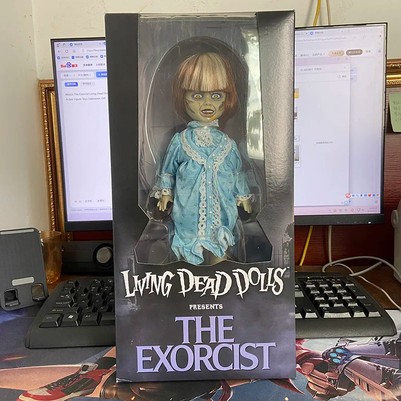 Figura de 30 cm de Mezco Horror Living Dead Dolls, Figura de PVC de El Exorcista, Modelo Articulado, Figura de Dibujos Animados, Juguete, Regalos de Cumpleaños