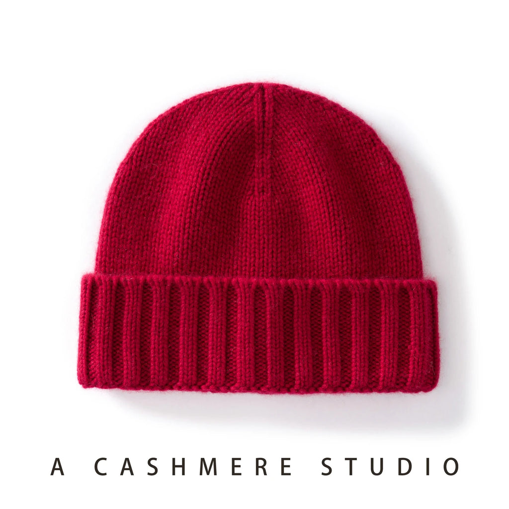 MERRILAMB, gorros de punto Unisex, gorro de Cachemira pura para exteriores, gorro de invierno, gorro de Cachemira gruesa, gorros informales suaves y cálidos para hombres y mujeres
