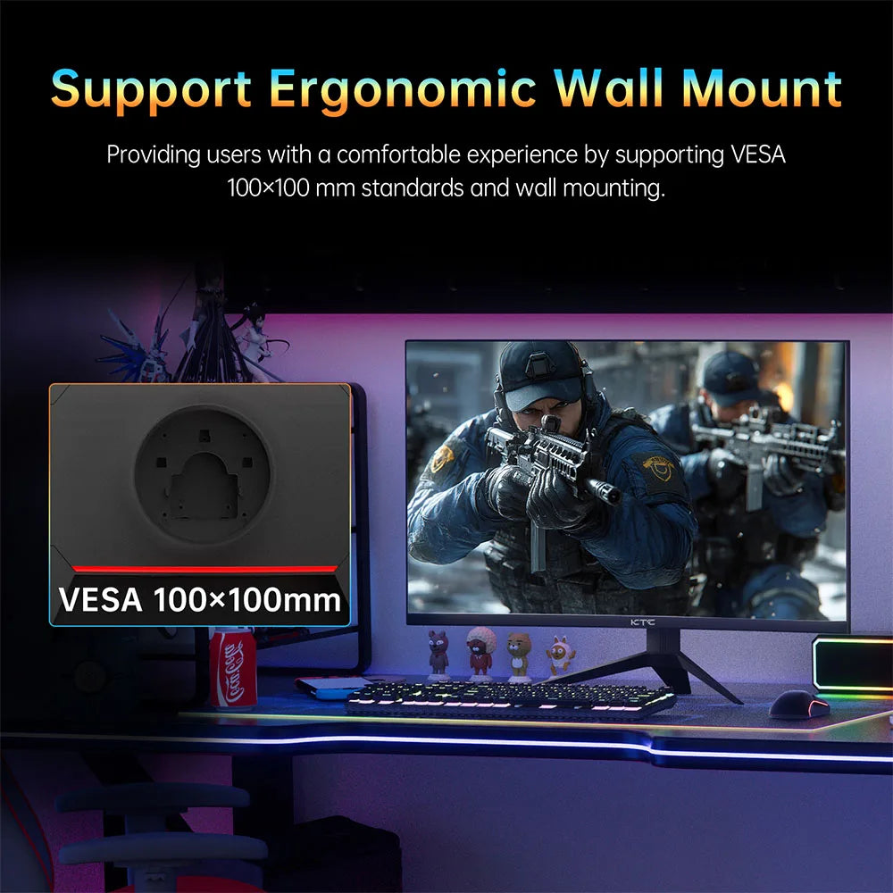 Monitor curvo para juegos KTC 32' 1500R H32S17 (popular), 2560x1440 QHD 180Hz, 16:9 ELED 99% SRGB HDR10, tiempo de respuesta de 1 ms MPRT, compatible con FreeSync y G-SYNC, USB HDMI 2.0 2xDP 1.4 salida de audio, ajuste flexib