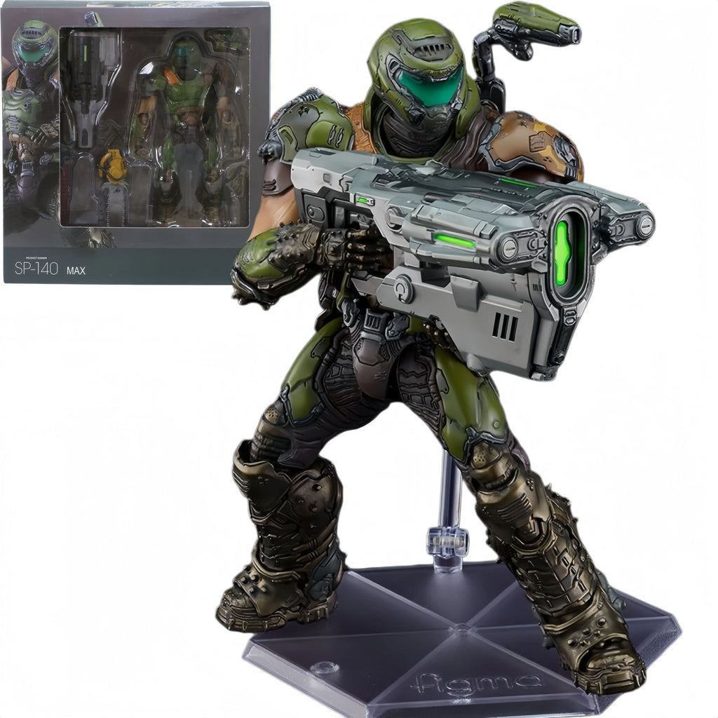 Figura de Acción Figma SP 140 Doom Slayer Eternal, Figura Articulada de PVC, Colección de Anime Destroy Warrior, Modelo Decorativo para Escritorio o Sala de Juegos