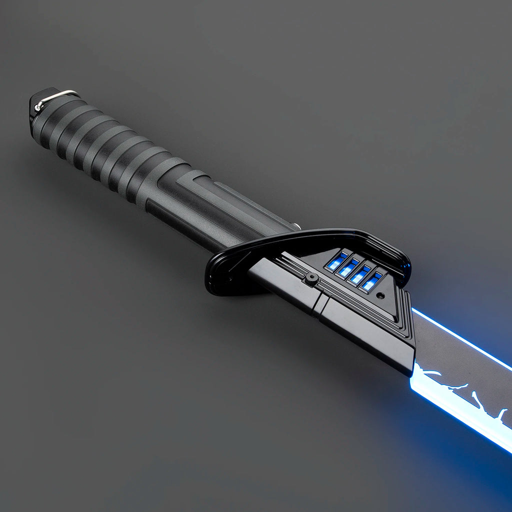 DamienSaber Dark Saber Xeno3.0 Pixel Sensitive Smooth Swing Lightsaber Heavy Dueling Metal Handle with 34 Sound Fonts Bluetooth