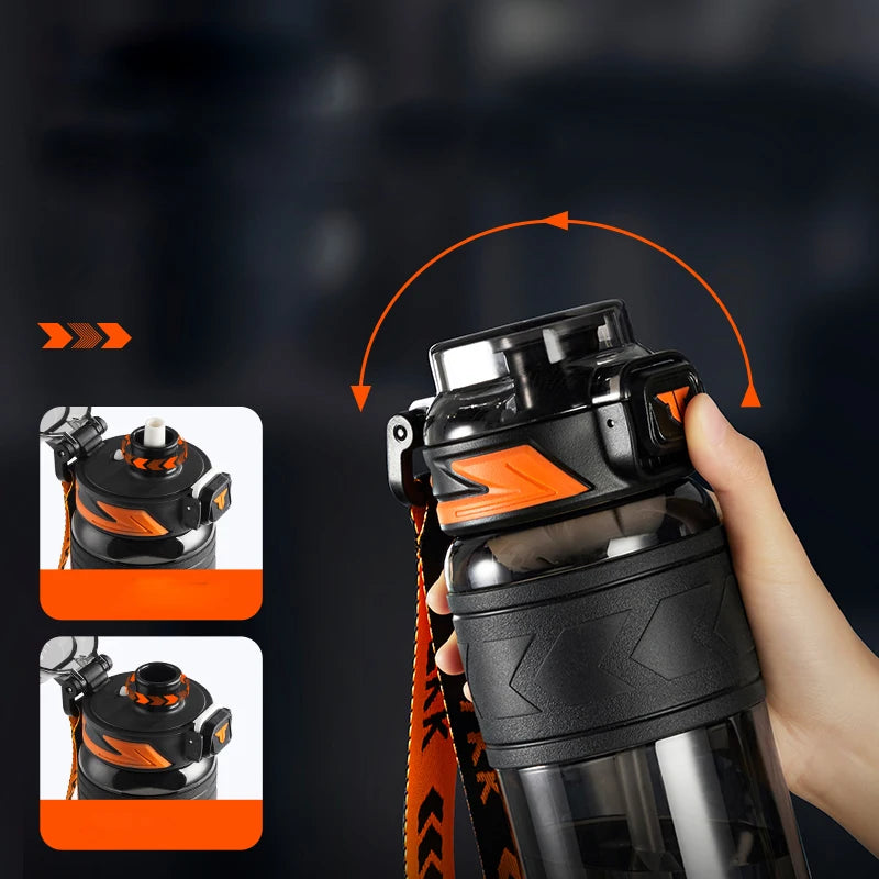 TKK 600/800/1000ml botella de agua deportiva Tritan sin BPA pajita portátil a prueba de fugas plástico Drinkware hervidor de Fitness al aire libre