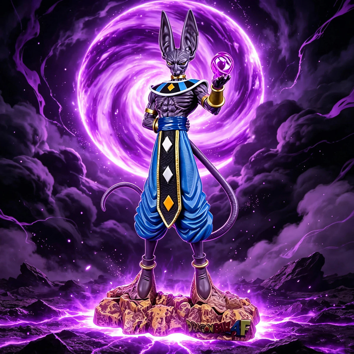 Figura de Anime de 30 cm, Dragon Ball Z Beerus, Super Dios de la destrucción, Figura de Acción, Modelo de Colección