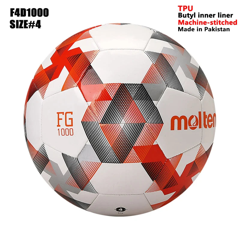 Balones de Fútbol Molten 2027, Tamaño Estándar 5 y 4, Alta Calidad, para Césped Artificial, Deportes de Equipo, Partidos, Entrenamiento, Fútbol