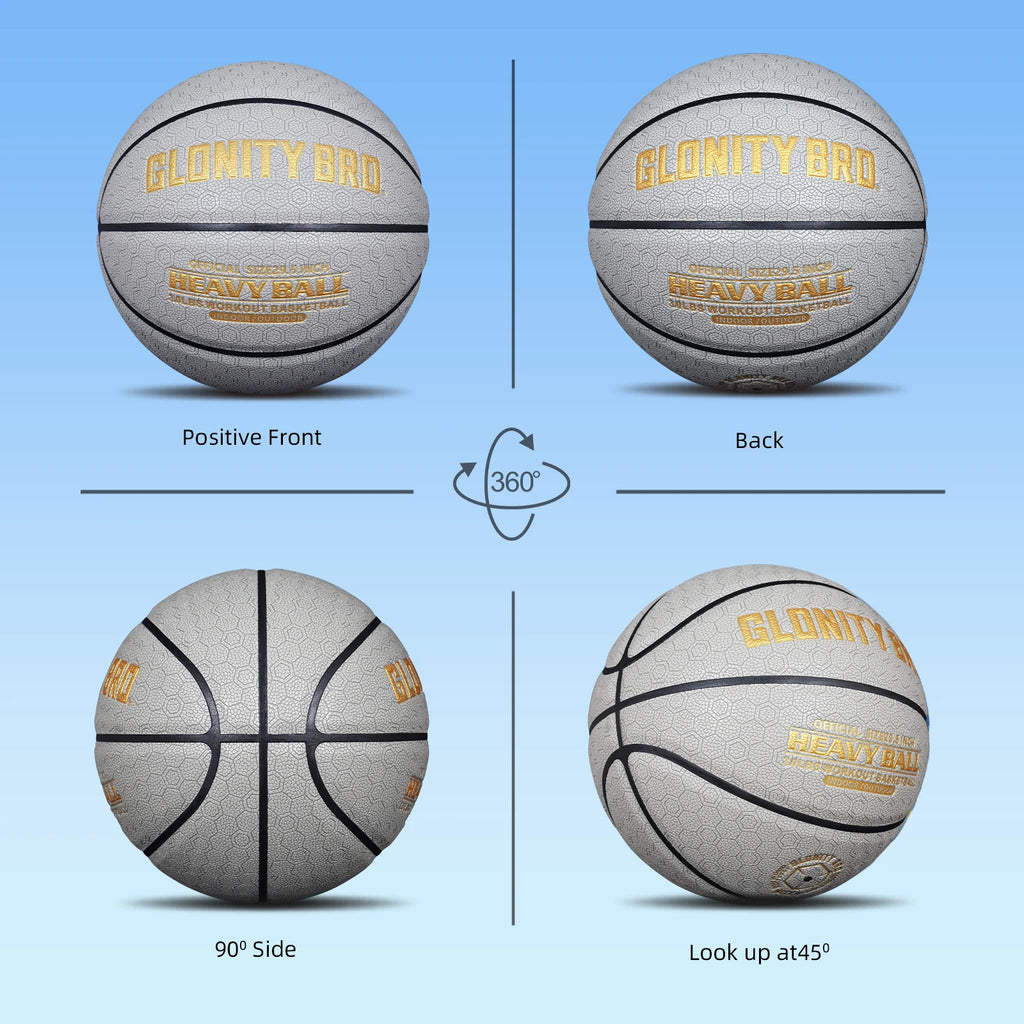 3LBS/2.2LBS 29,5 "/28,5" Pu peso entrenamiento especial baloncesto pesado para mejorar el exterior entregando habilidades de paso de goteo