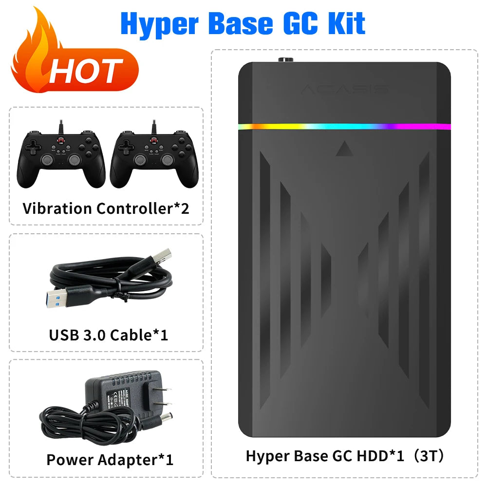 Retro Gaming HDD Retrobat&amp;Playnite&amp;Launchbox OS para PS4/PS3/PS2/PS1/SWITCH/N64/DC/WIIU 39 Emuladores para Windows con más de 17000 juegos