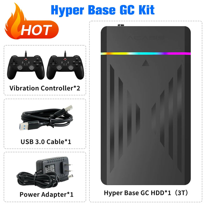 Retro Gaming HDD Retrobat&amp;Playnite&amp;Launchbox OS para PS4/PS3/PS2/PS1/SWITCH/N64/DC/WIIU 39 Emuladores para Windows con más de 17000 juegos