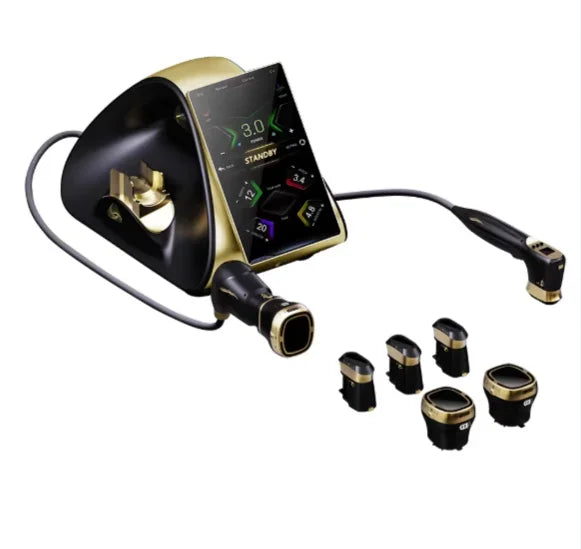 Máquina HIFU 22D‑MAX con aplicadores RS 13D y 18D para lifting facial, antienvejecimiento, modelado corporal, reducción de grasa, equipo profesional de belleza para salones.