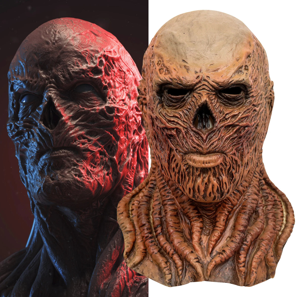 Vecna Strange Thing máscara Horror diablo máscara completa monstruo máscaras de látex Halloween carnaval fiesta disfraz accesorios