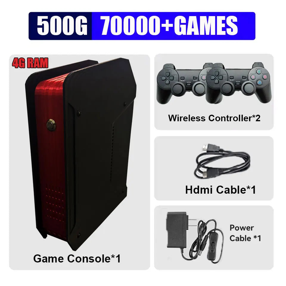 X4 Retro Video Game Console With 1T Dual-system and I3-3110M CPU  For PS2/PSP/WII/N64/DC/SS Children Gaming Gifts For Men Gift