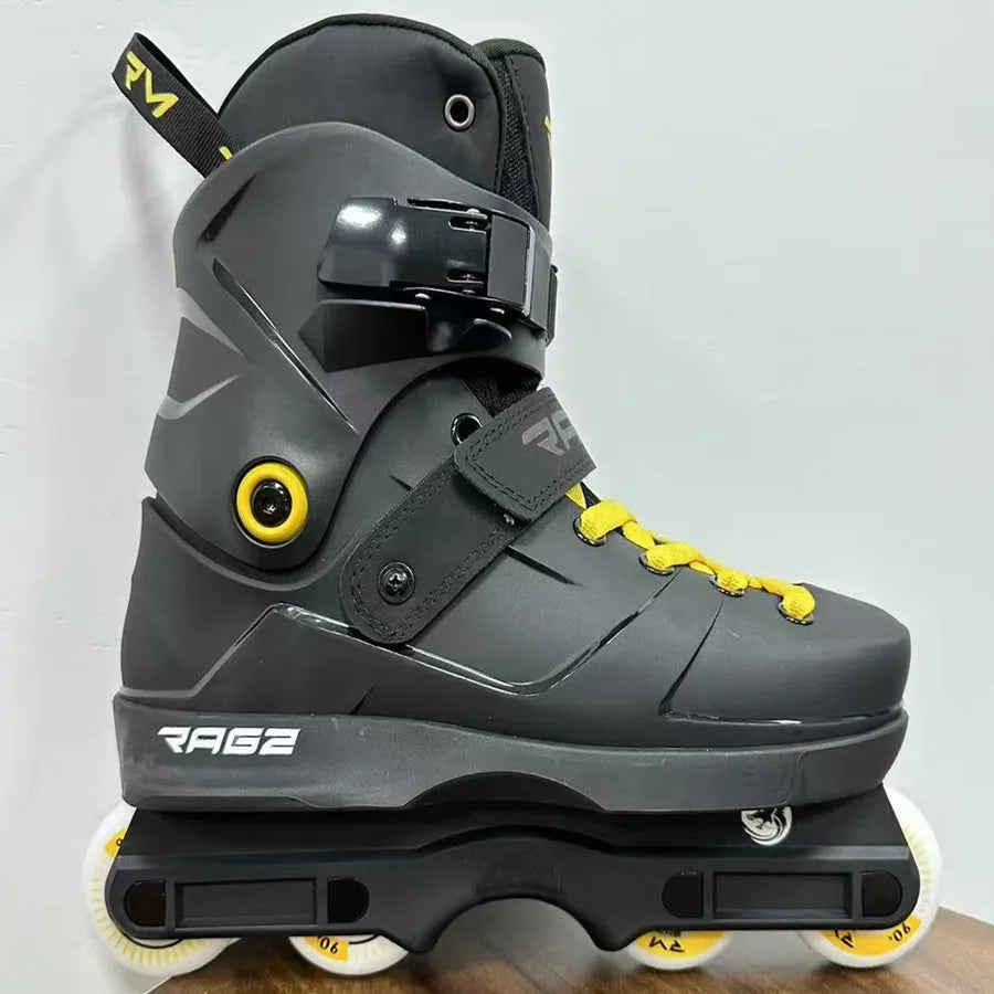 Patines Agresivos Profesionales, Patines en Línea Ultraligeros para Hombre y Mujer, Equipo de Patinaje Urbano Duradero con Ajuste Cómodo