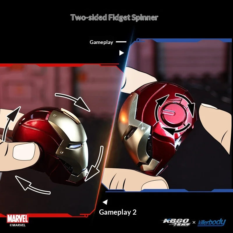 Killerbody Marvel Iron Man MK3 Estación de Carga con Puerto de Carga Rápida PD de 65W, Cargador Multi-Puerto para Escritorio, Oficina, Hogar, Modelo Coleccionable para Adultos