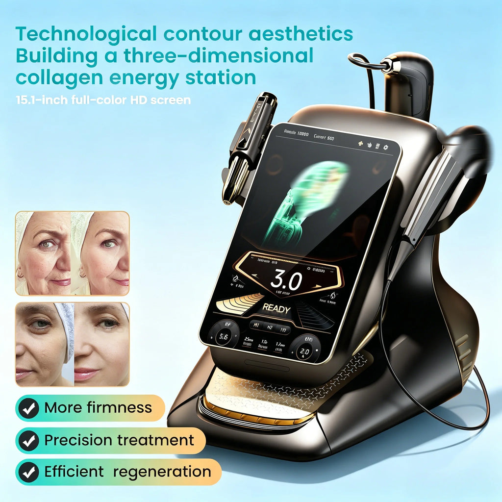 Nueva máquina de tecnología 3 en 1 360MAX25DHiFU para adelgazamiento facial no invasivo, antienvejecimiento y reafirmación corporal.