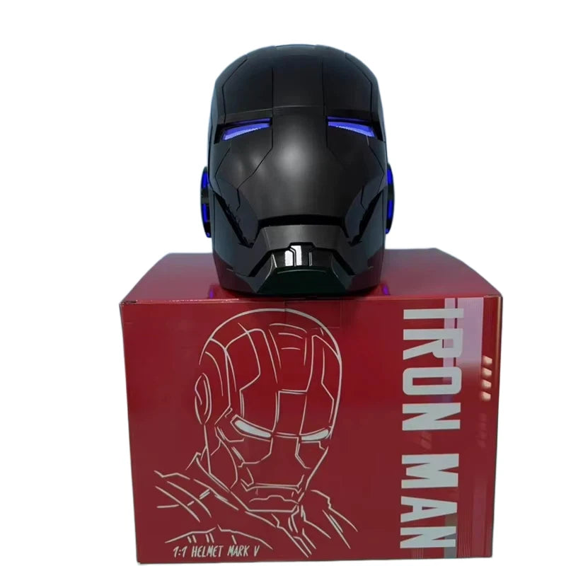 Casco Original de Iron Man MK5 de Avengers 1:1, Máscara Eléctrica Transformable con Activación por Voz, Coleccionable, para Regalo