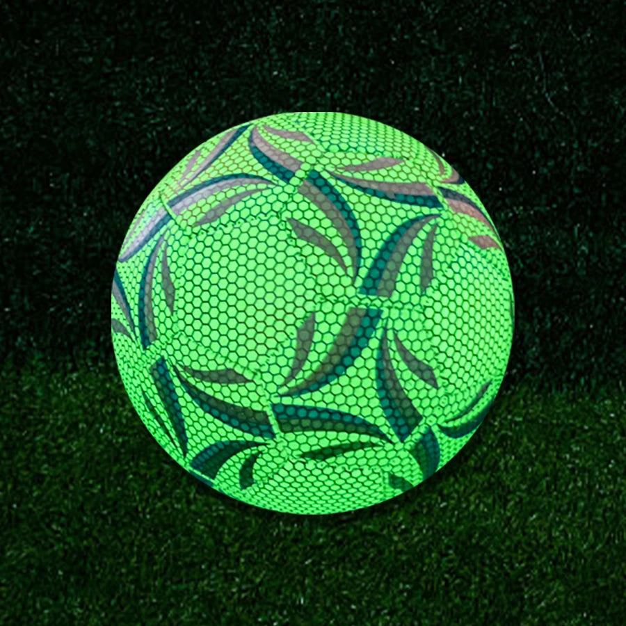 Balón de fútbol profesional verde fluorescente vibrante, pelota de partido de PU de alta calidad para adiestramiento al aire libre, 1 ud.