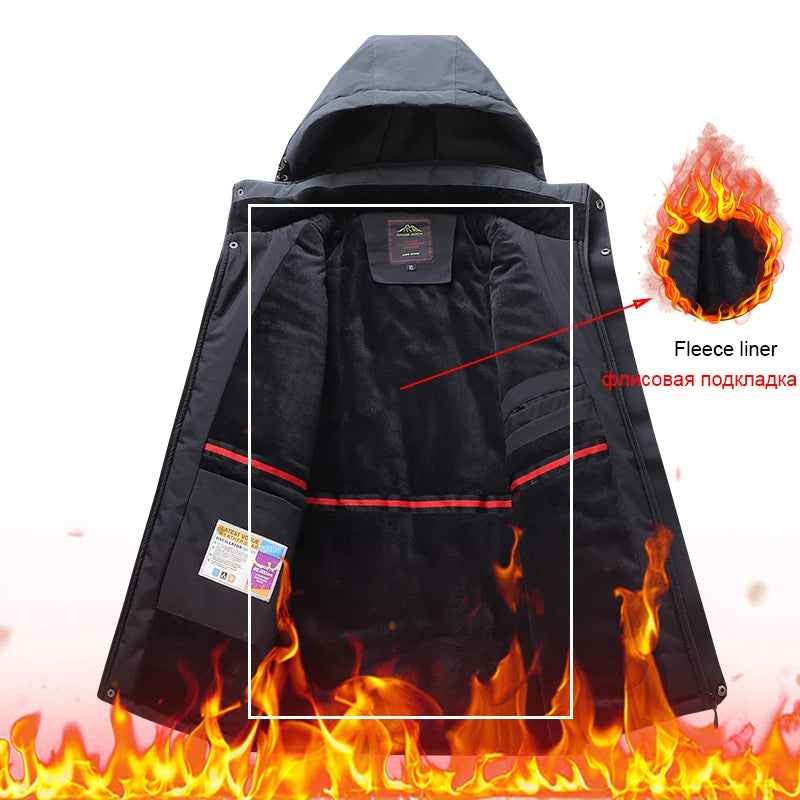 Ovearalls-chaqueta y pantalones de esquí para hombre, traje de esquí cálido a prueba de viento, pantalones de abrigo de nieve para Snowboard, deportes al aire libre, Camping, marca de invierno